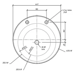 Franke 1 Bowl Stainless Steel Inset Washbasin 447 x 130mm -Cabinet Hardware shop 6453P A1