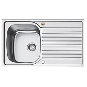 Bristan Inox 1 Bowl Stainless Steel Easyfit Universal Kitchen Sink 860 x 500mm 3 Bristan Inox 1 Bowl Stainless Steel Easyfit Universal Kitchen Sink 860 x 500mm