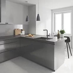 Grohe K700U 1 Bowl Granite Composite Sink Black Non-Handed 533 x 457mm 10 Grohe K700U 1 Bowl Granite Composite Sink Black Non-Handed 533 x 457mm -Cabinet Hardware shop 657VY A2