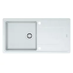 Franke Titan 1 Bowl Tectonite Sink White Reversible 970 x 500mm