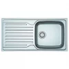Franke Antea 1 Bowl Stainless Steel Reversible Inset Sink & Drainer 1000 x 500mm