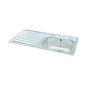 Carron Phoenix 1 Bowl Stainless Steel Kitchen Sink 940 x 485mm 4 Carron Phoenix 1 Bowl Stainless Steel Kitchen Sink 940 x 485mm - Image 2