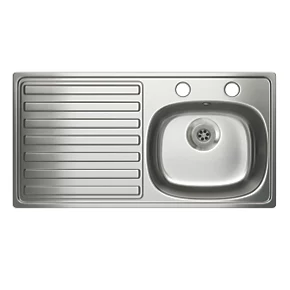 Carron Phoenix 1 Bowl Stainless Steel Kitchen Sink 940 x 485mm 3 Carron Phoenix 1 Bowl Stainless Steel Kitchen Sink 940 x 485mm