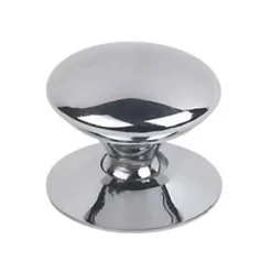 Traditional Victorian Cabinet Door Knobs Polished Chrome 25mm 5 Pack