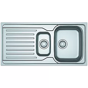 Franke Antea 1.5 Bowl Stainless Steel Reversible Inset Sink & Drainer 1000 x 500mm 3 Franke Antea 1.5 Bowl Stainless Steel Reversible Inset Sink & Drainer 1000 x 500mm