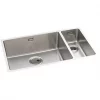 Abode Matrix 1.5 Bowl Stainless Steel Undermount & Inset Kitchen Sink LH 740 x 440mm -Cabinet Hardware shop 775RK P