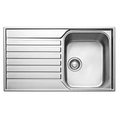 Franke Ascona 1 Bowl Stainless Steel Inset Sink 860 x 510mm