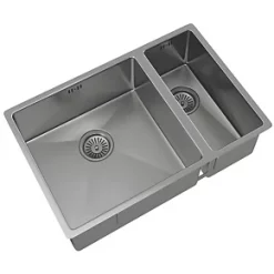 ETAL Elite 1.5 Bowl Stainless Steel Kitchen Sink 670 x 440mm