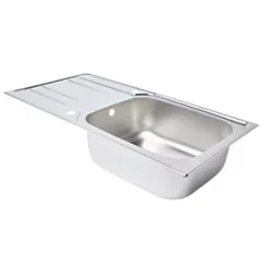 1 Bowl Stainless Steel Kitchen Sink & Drainer 1000 x 500mm -Cabinet Hardware shop 8504K A2