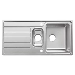 Apollonia 1.5 Bowl Stainless Steel Reversible Sink & Drainer 1004 x 500mm