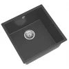 ETAL Comite 1 Bowl Granite Composite Kitchen Sink Gloss Black 440 x 440mm 1 ETAL Comite 1 Bowl Granite Composite Kitchen Sink Gloss Black 440 x 440mm -Cabinet Hardware shop 895RG P