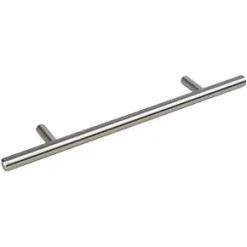 Smith & Locke T Bar Pull Handle Brushed Nickel 128mm