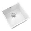 ETAL Comite 1 Bowl Granite Composite Kitchen Sink Matt White 440 x 440mm