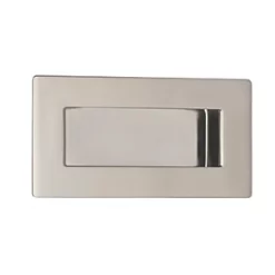 Eurospec Rectangular Flush Pull Handle 102mm Polished Stainless Steel