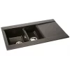 Abode Aspekt 1.5 Bowl Granite Composite Kitchen Sink Metallic Black Reversible 950 x 540mm -Cabinet Hardware shop 994RK P